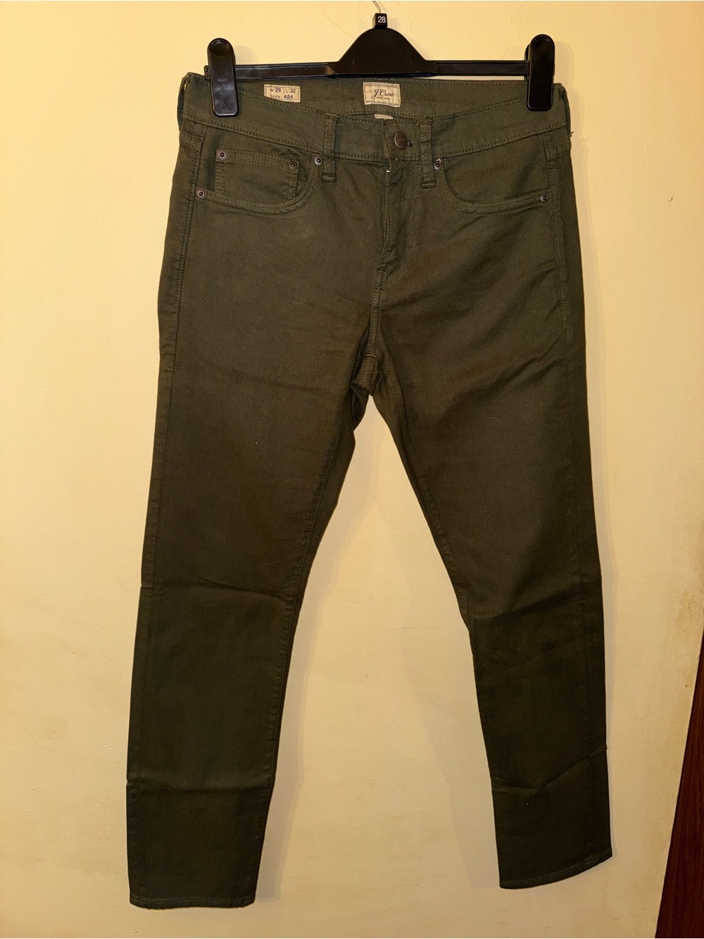 J Crew Men’s Garment Dyed Jeans 484 slim fit, 29x32